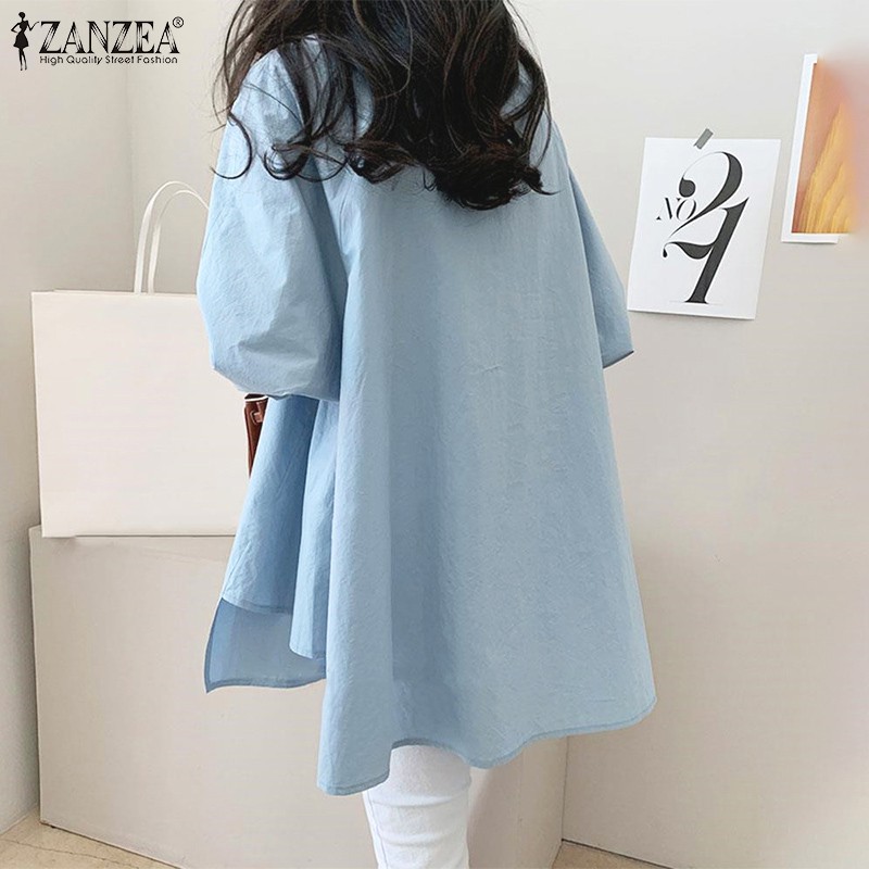 Áo Sơ Mi ZANZEA Cho Nữ Tay Dài Hợp Thời Trang