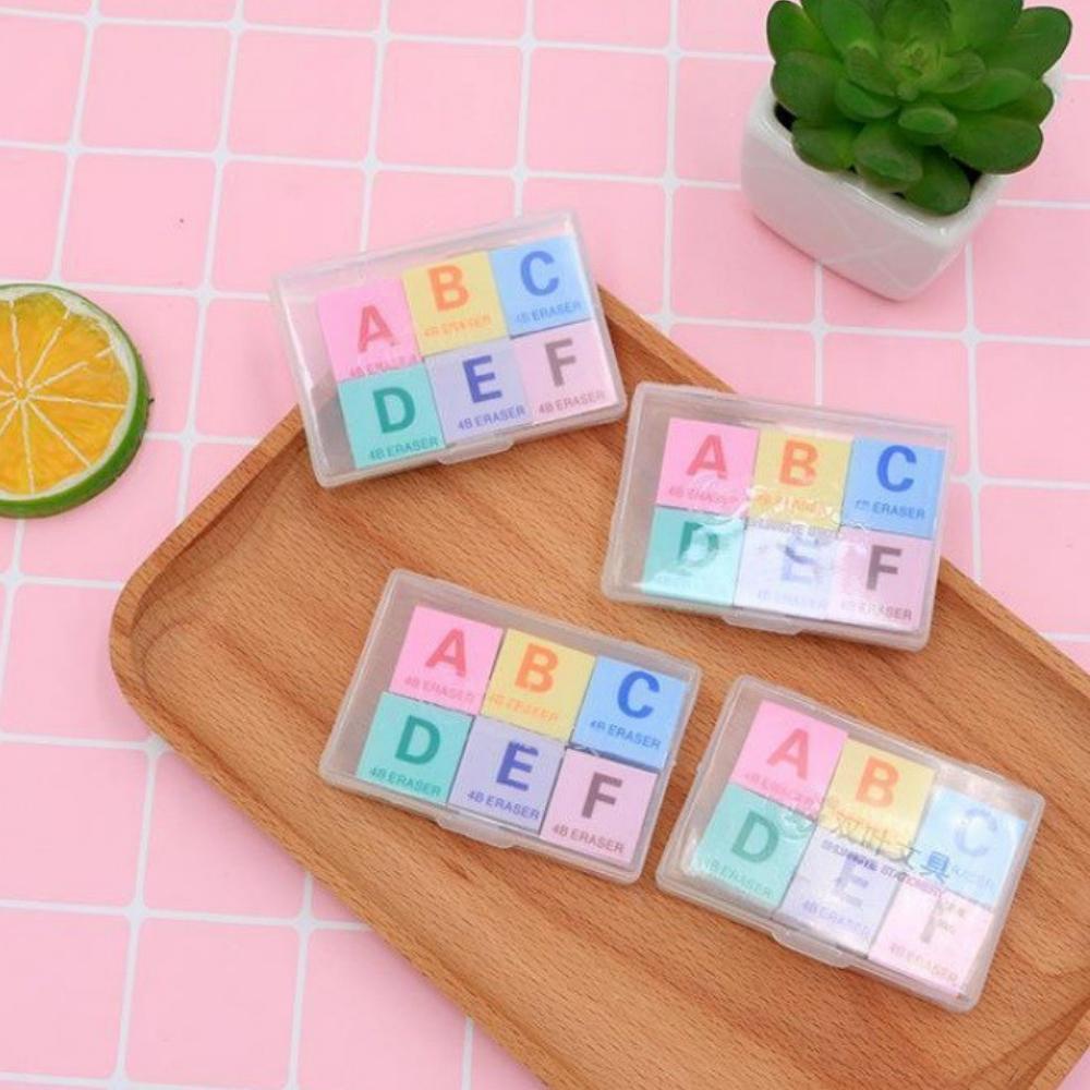 Gôm tẩy hình Chữ cái Pison dễ thương - TBC001 - hộp 6 viên