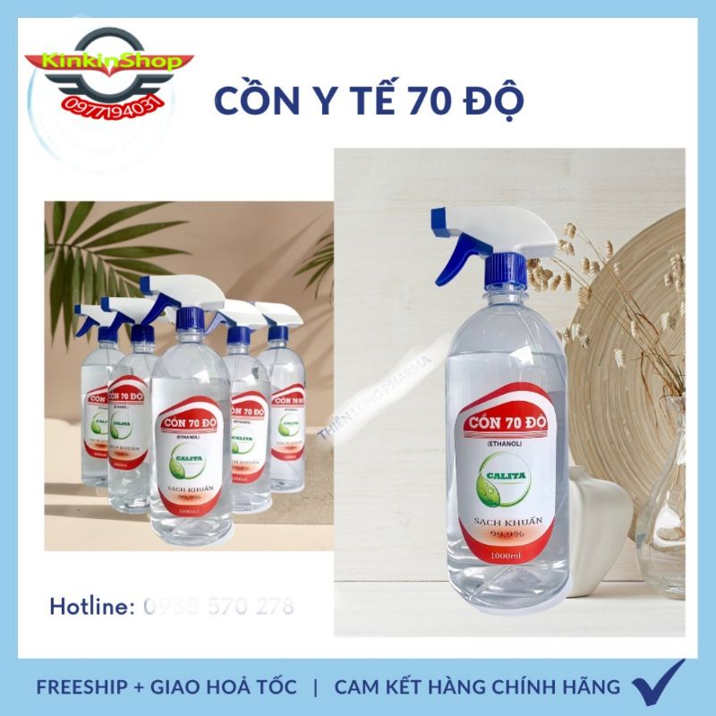 Cồn YTe Hương sả chanh 70 Độ Chai to 500ml.( vòi xịt thông minh vói 3chế độ)