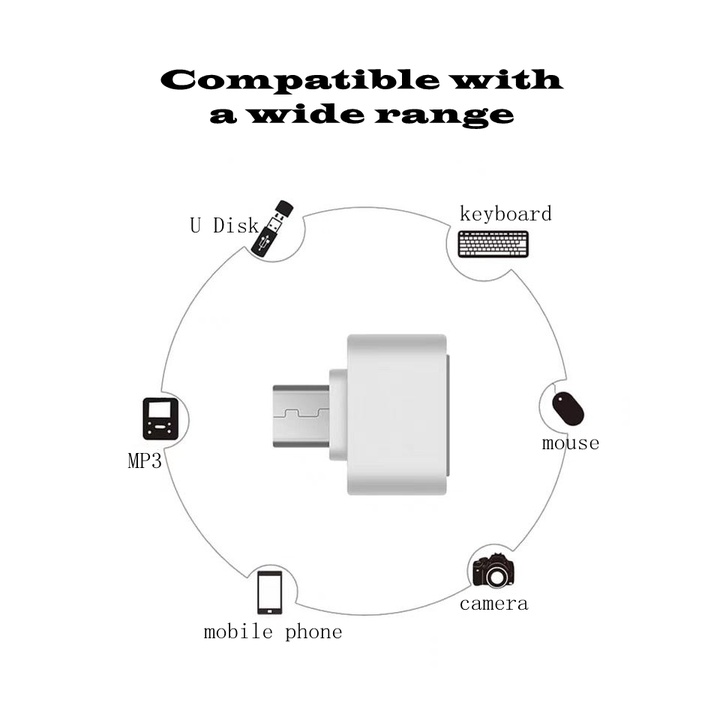 Android Đầu Chuyển Đổi Hai Màu Cho Micro USB OTG