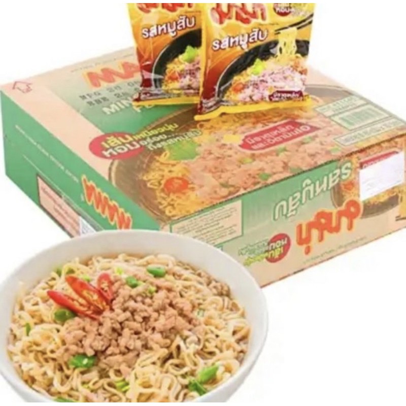 Mì ăn liền MaMa thịt bầm thái lan thùng 30 gói