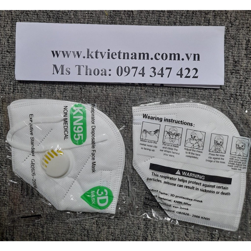 Khẩu trang KN95 chống bụi mịn vurusss dùng cho nhân viên y tế | BigBuy360 - bigbuy360.vn