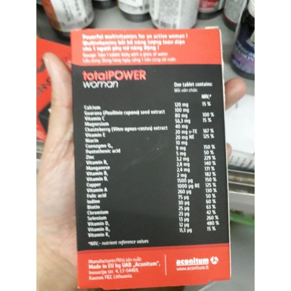 Bổ sung vitamin và vi chất Total Power woman