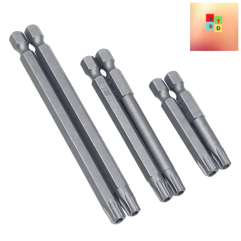 Bộ Mũi Lục Giác Hoa Thị Bắn Vít Chuôi Lục Giác - Đầy Đủ Các Cỡ  Cho Khoan Pin, Khoan Điện