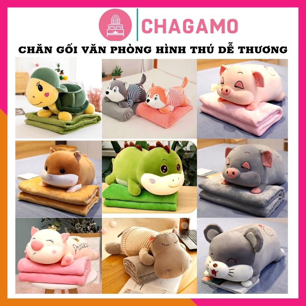Chăn Gối Văn Phòng Mền Gối Heo 3 Trong 1 Kích Thước Mền 1*1,7m