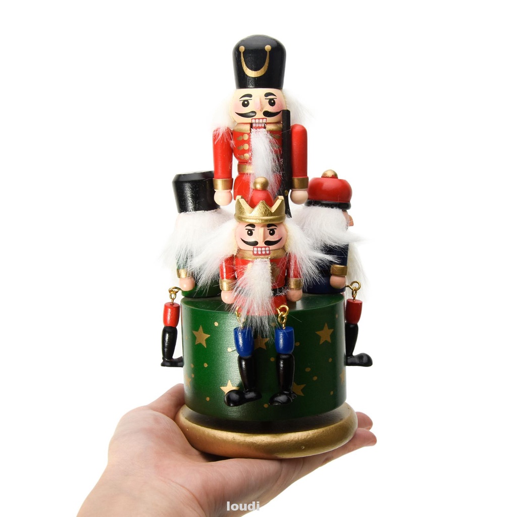 Birthday Home Decoration DIY Guard Portable Collection Crafts Christmas Gifts Round Base Soldier Toy Music Box