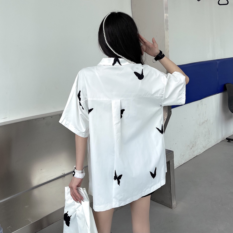 SUXI Áo Sơ Mi Tay Dài Dáng Rộng Thời Trang Mùa Hè Cho Nữ