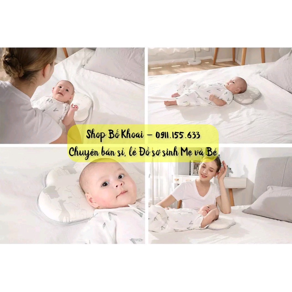 Gối cao su non CHOC CHICK KILUTA - Gối cao su non chống bẹt đầu cho bé hình đám mây - Bố Khoai Store