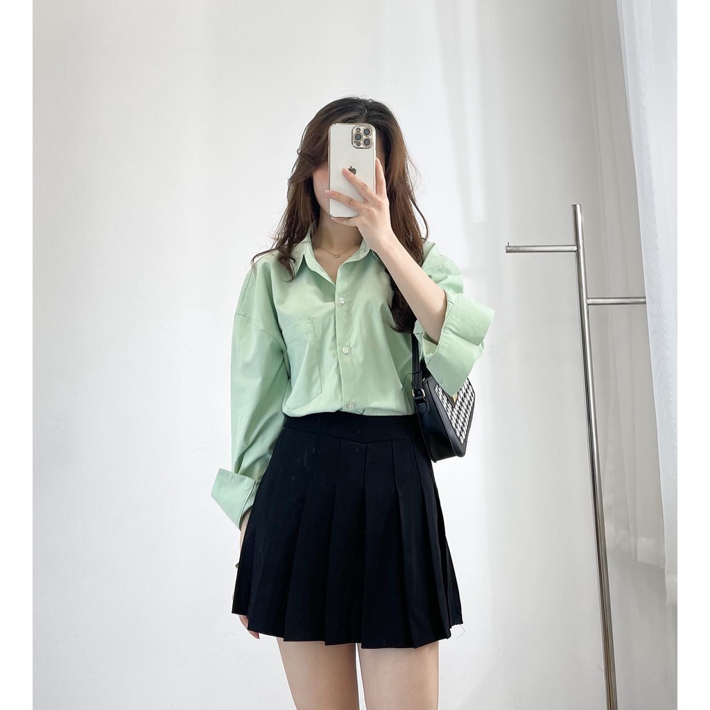 Áo sơ mi thô thêu Basic but not basic- Miho house