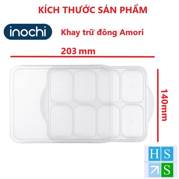 KHAY TRỮ ĐÔNG đồ ăn dặm Amori INOCHI nhựa nguyên sinh an toàn thực phẩm cho bé - NPP HS Shop Đà Nẵng