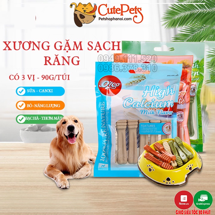 Xương gặm cho chó Orgo 90g sạch răng bổ xung năng lượng  - Phụ kiện thú cưng Hà Nội