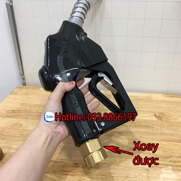 Khớp xoay cò bơm phi 34 bằng đồng cao cấp