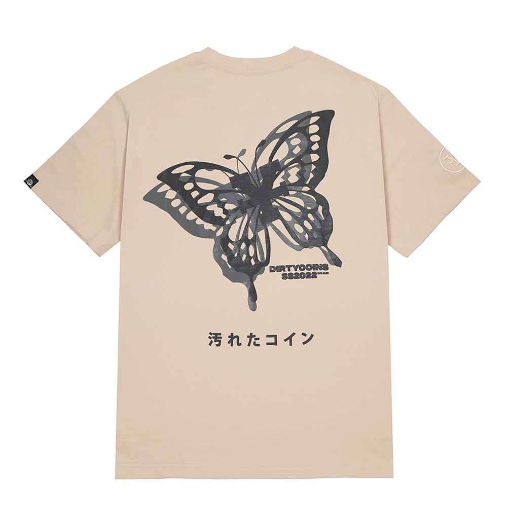 Áo thun Nam Nữ DirtyCoins Monarch Butterfly T-Shirt V2 - Tan