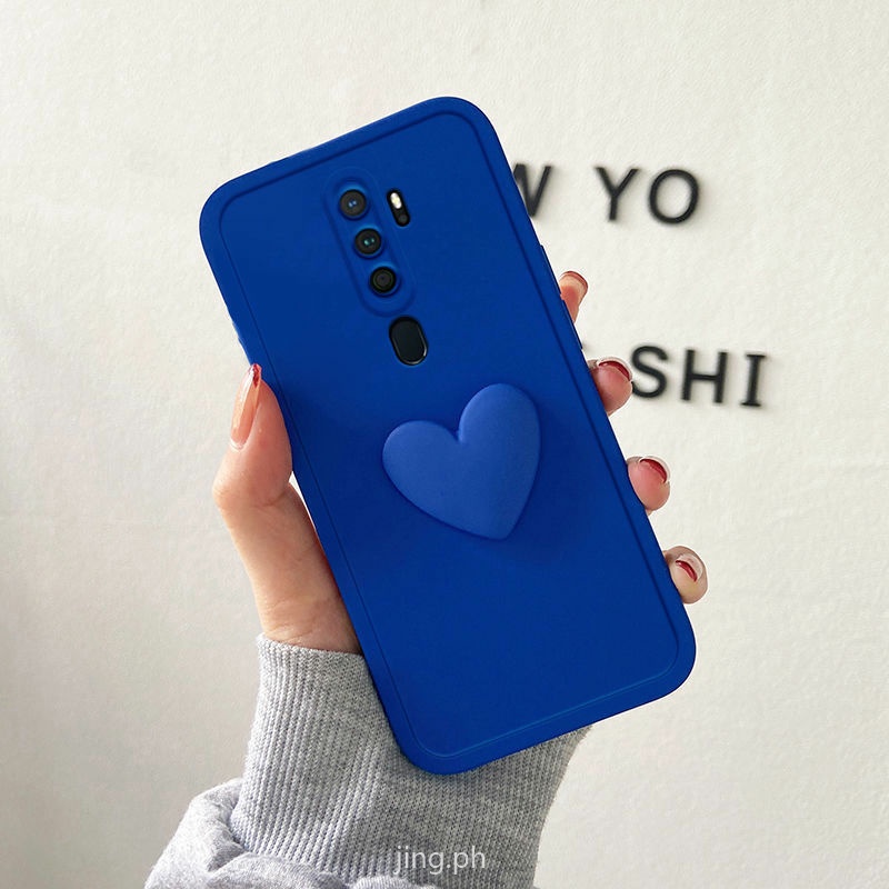 Ốp lưng OPPO A9 2020 A5 2020 case Vỏ điện thoại silicon 3D Creative Love + Phim bảo vệ