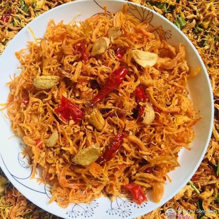 500G KHÔ GÀ XÉ CAY BƠ TỎI NGON LOẠI 1