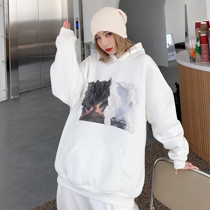 NRVP Áo Hoodie Dáng Rộng Thời Trang Hàn Quốc 2022 Dành Cho Nữ