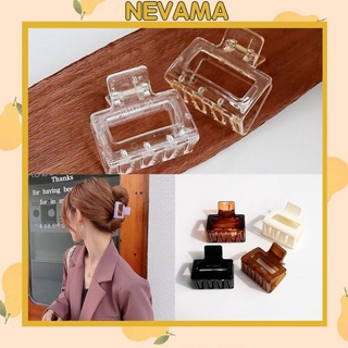 Kẹp Càng Cua Nevama Trong Suốt Hình Vuông Cá Tính Dễ Thương KT17