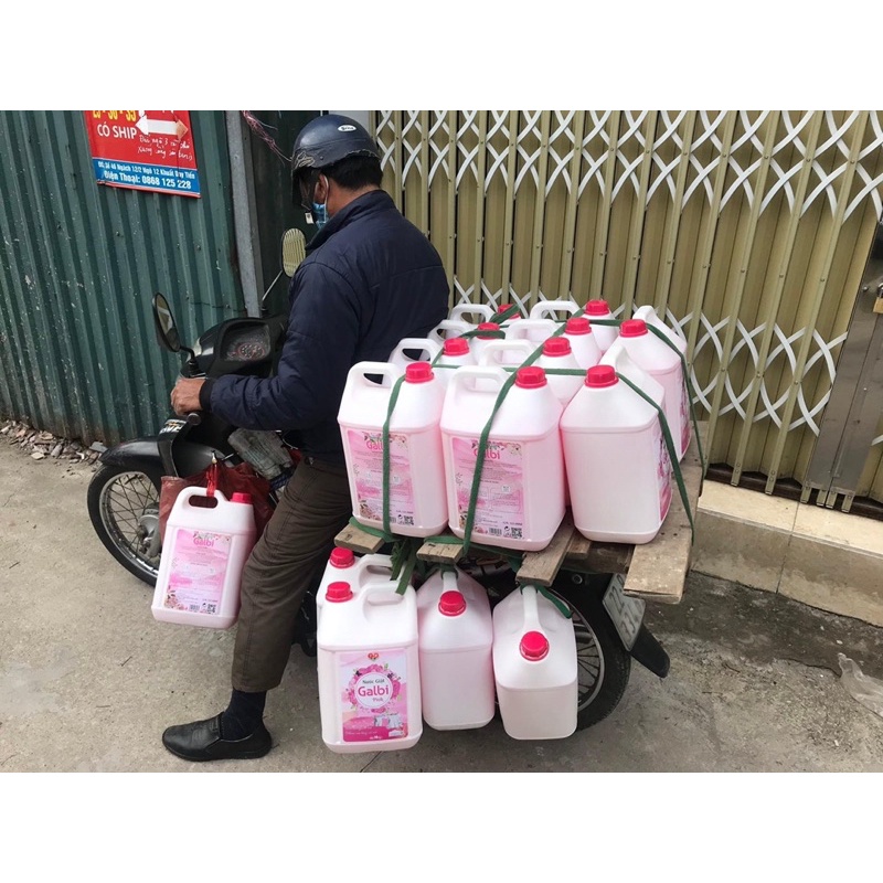 Nước giặt lưu hương Galbi Pink 10kg - sp chuyên dụng cho giặt là