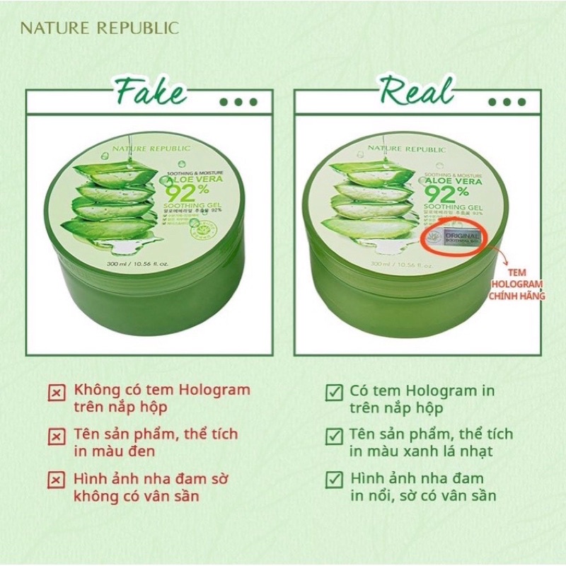 Gel dưỡng nha đam Nature Republic 300ml