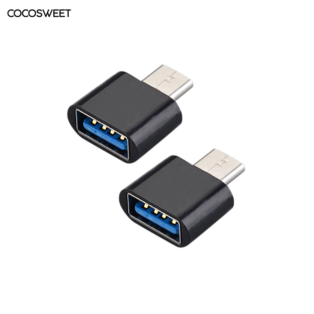 Set 2 Đầu Chuyển Đổi Tốc Độ Cao Type C Sang Usb Otg Chuyên Dụng Cho Chuột Máy Tính