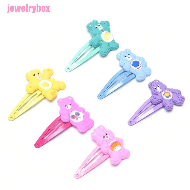 [JX]  Jennie Same Cute Cartoon Care Bear Hair Clip Hair Pin Barrettes Girl Accessories