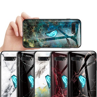Ốp điện thoại thủy tinh cứng Aurora vân đá hoa cương cho ASUS Rog Phone 2