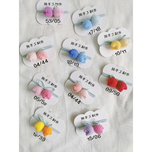 1 Mét phôi dây cột tóc dẹp trơn làm handmade