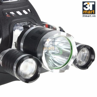 Đèn pin siêu sáng đội đầu 3 bóng ( dùng 2 pin 18650)