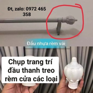"Chụp Trang Trí Đầu Thanh Treo Rèm Cửa"