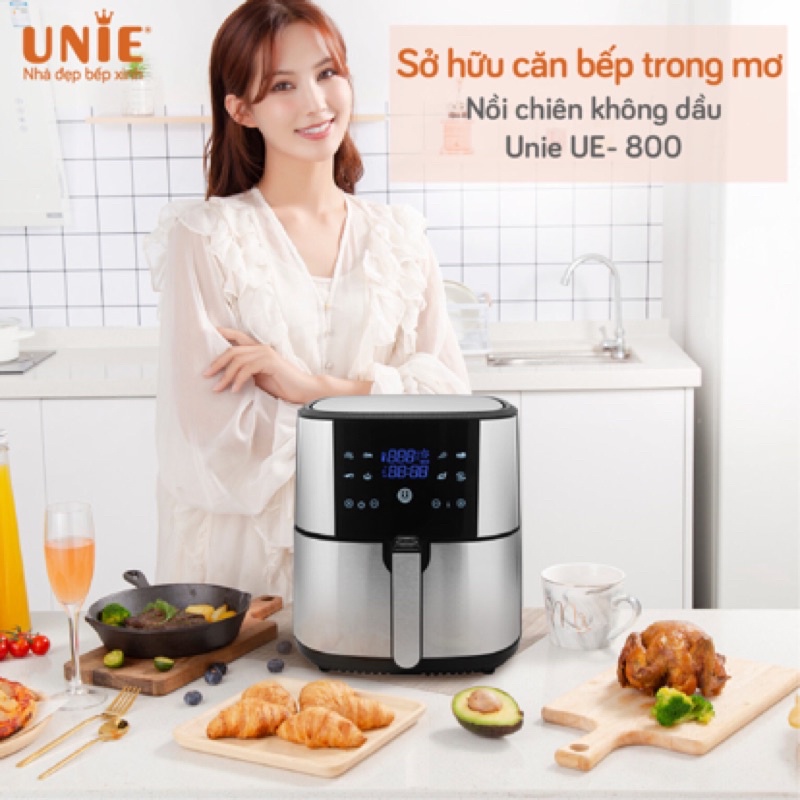 [Chính Hãng] Nồi chiên không dầu cao cấp 8 lít UNIE UE-800, lỗi 1 đổi 1, bảo hành 12 tháng