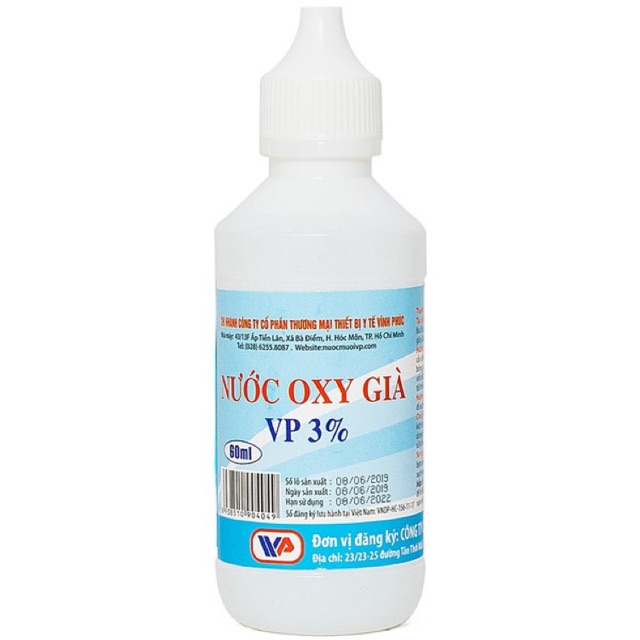 NƯỚC OXY GIÀ VP 3% chai 60ml