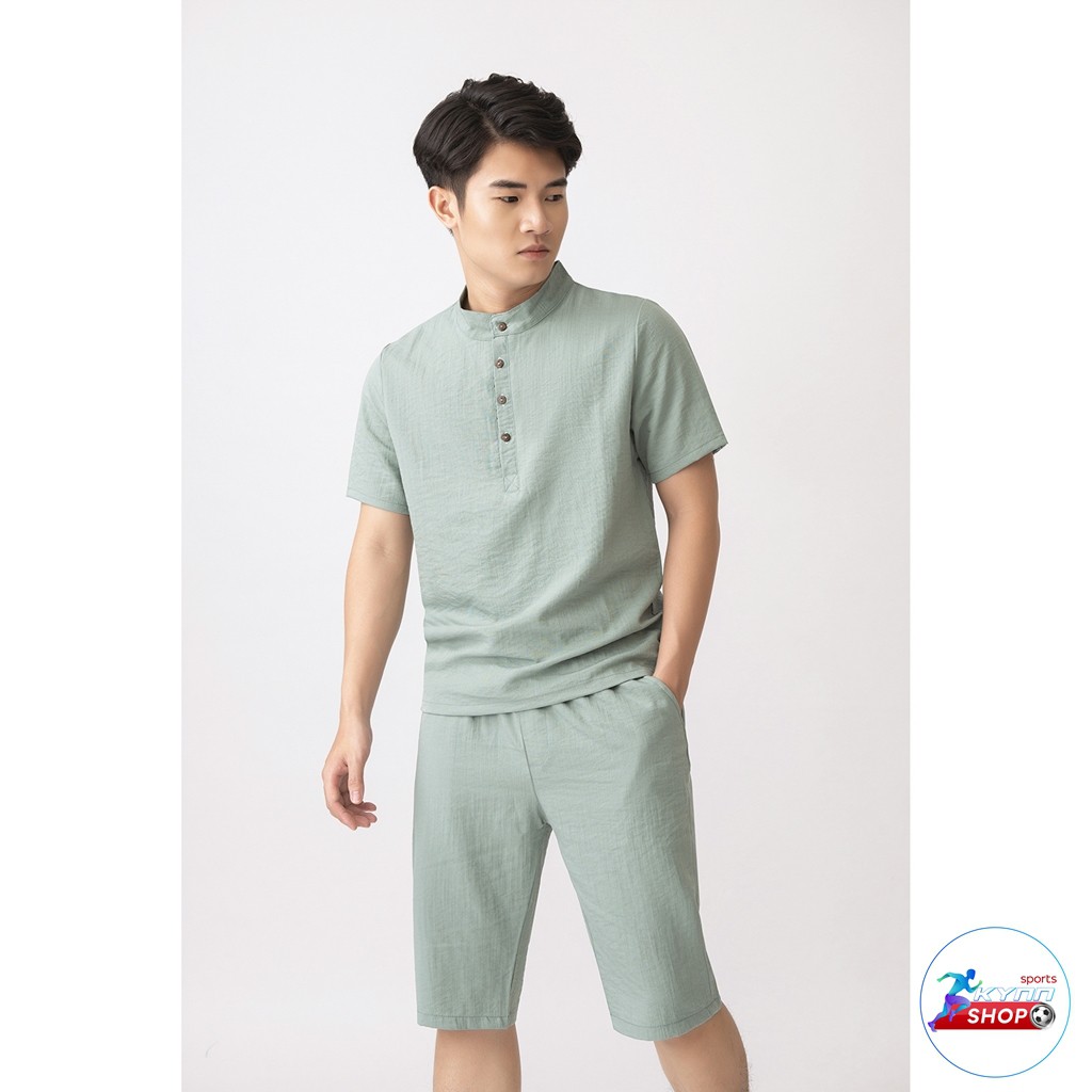 Bộ quần áo chất liệu vải đũi thoáng mát thời trang nam Kynn shop