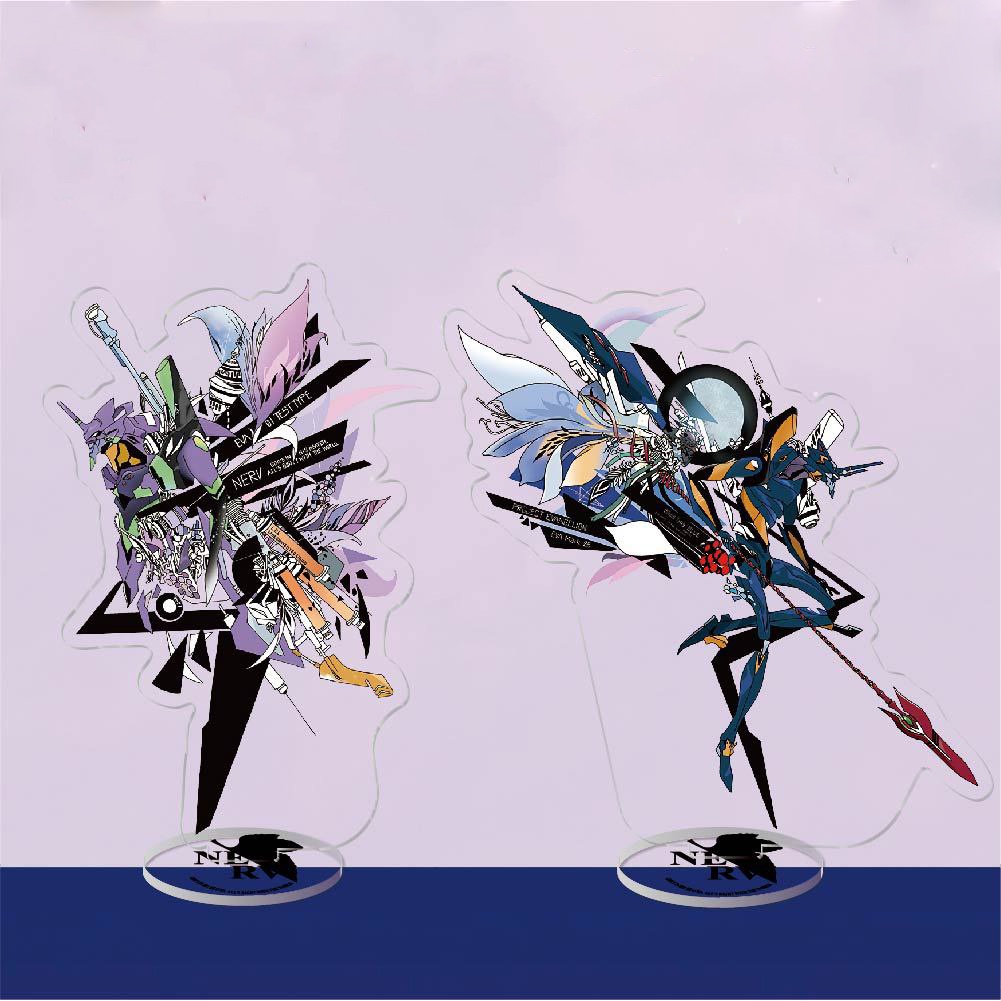 Standee IN HÌNH Shin Seiki Evangelion Tân thế kỉ Evangelion tượng acrylic anime mica chibi trưng bày