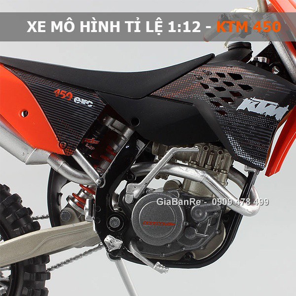 Xe Mô Hình Moto Địa Hình Ktm 450 Exc 09 Tỉ Lệ 1:12 - Joycity - 8706.1