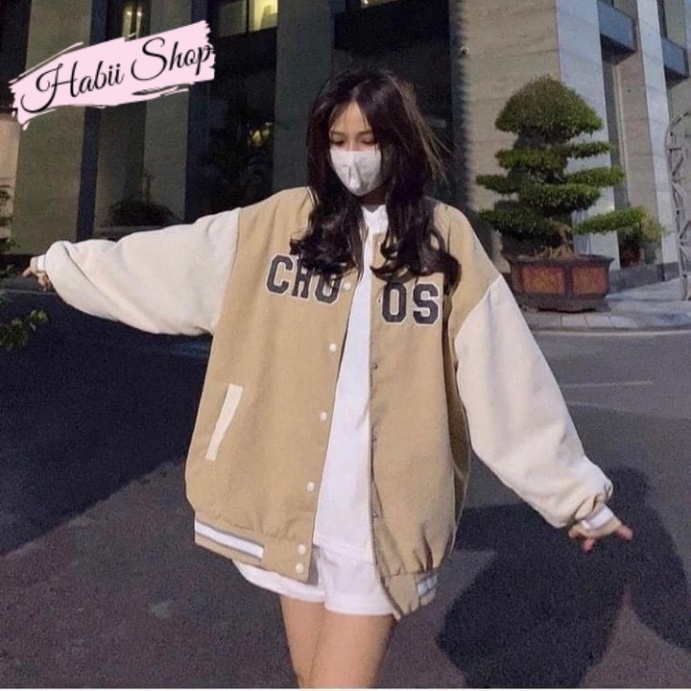 Áo bomber nữ nhung tăm CHOOSE đủ size - Áo khoác mùa đông nữ đẹp HABII AB01 | BigBuy360 - bigbuy360.vn