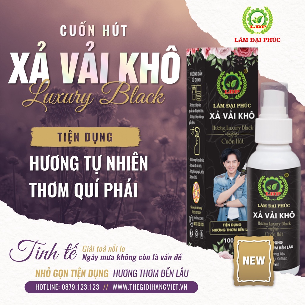 Xả vài khô Hương black luxury - Hương thơm cuốn hút