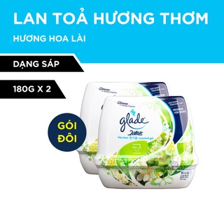 Bộ đôi GLADE Sáp Thơm Hương Hoa Lài 180gx2