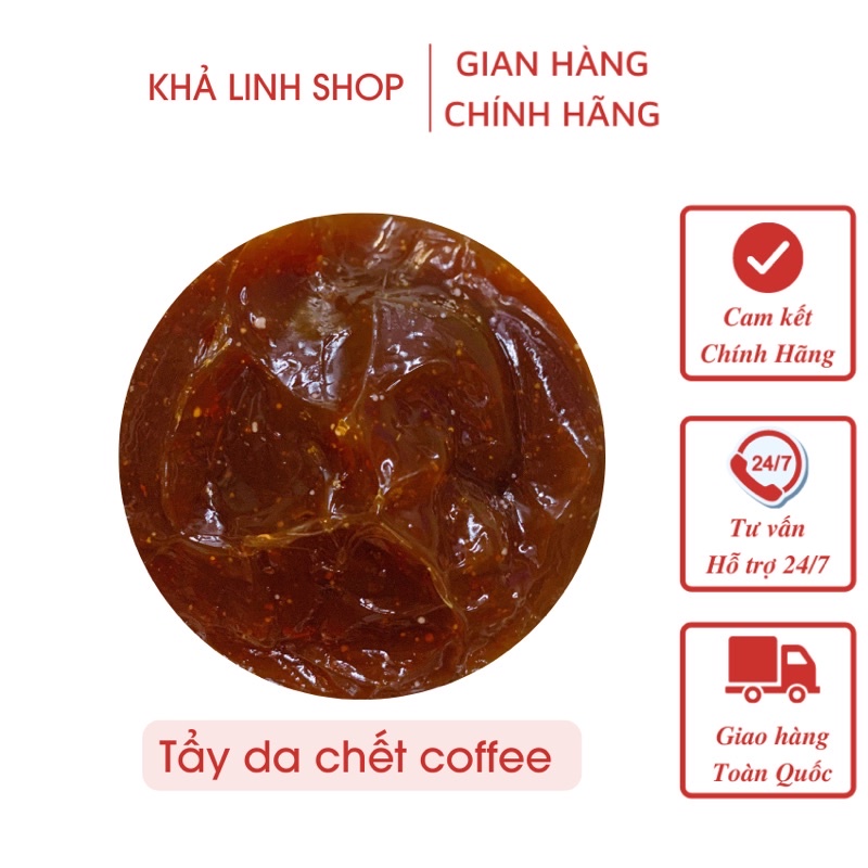 Lẻ hộp 500g gel tẩy da chết coffee handmade