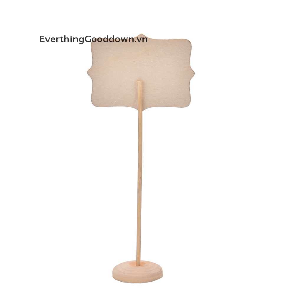 Everthinggooddown Set 10 Bảng Đen Mini Hình Chữ Nhật Có Số Góc Để Bàn Đám Cưới