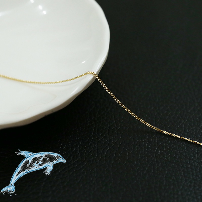 Dây Chuyền Mạ Vàng 14k Hình Chữ o Làm Tay diy Nhiều Màu Sắc