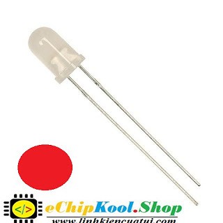 Led 5mm màu đỏ đục - Combo 50 con