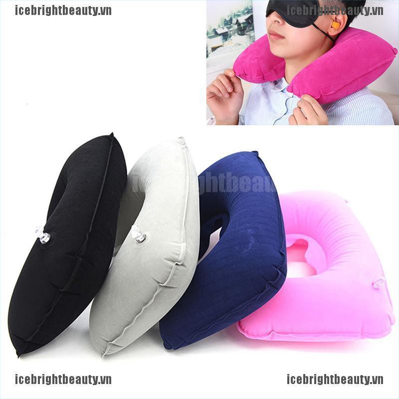 Gối Ngủ Bơm Hơi Mềm Mại Hình Chữ U