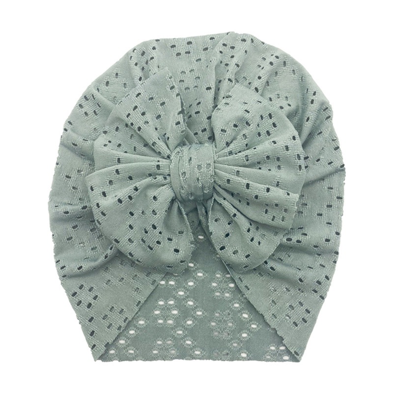 Mũ Polyester Thắt Nút Thoáng Khí Mùa Hè Cho Bé Sơ Sinh