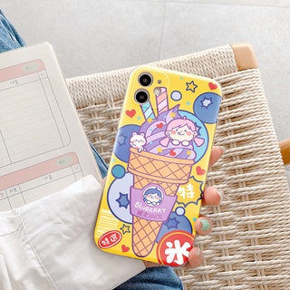 Ốp Điện Thoại Silicon Có Túi Khí Chống Sốc In Hình Cây Kem Dễ Thương Cho iphone 12promax/13pro/11/xr/xs/max/6/7/8plus