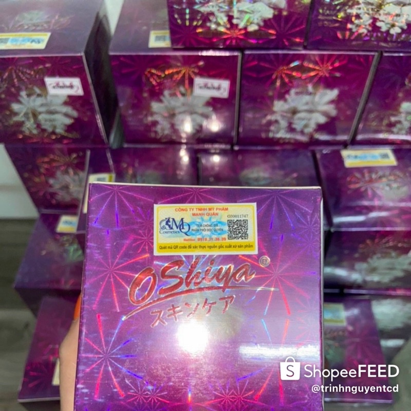 Kem dưỡng trắng da Oshiya ngày và đêm