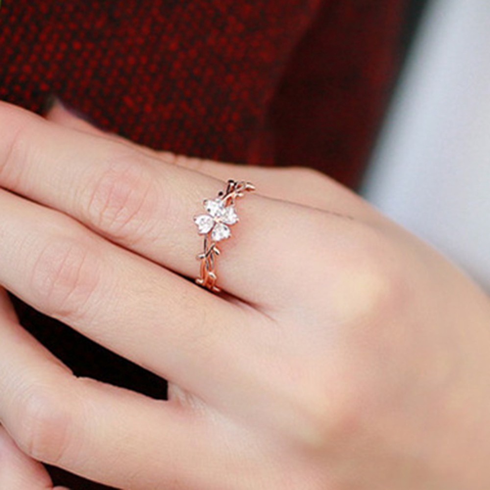 1 Nhẫn Cỏ Ba Lá May Mắn Thời Trang Hàn Quốc