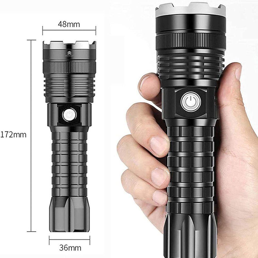 MYRONGVN Đèn Pin Cắm Trại Siêu Sáng, Màu Đen