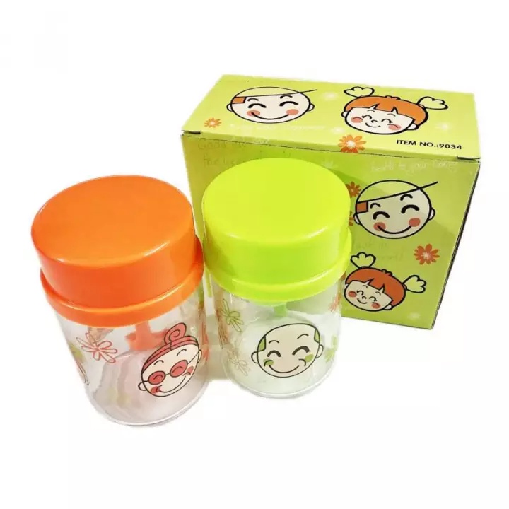 Bộ 2 hủ thủy tinh đựng gia vị kích thước lớn 400ml tặng kèm muỗng cao cấp