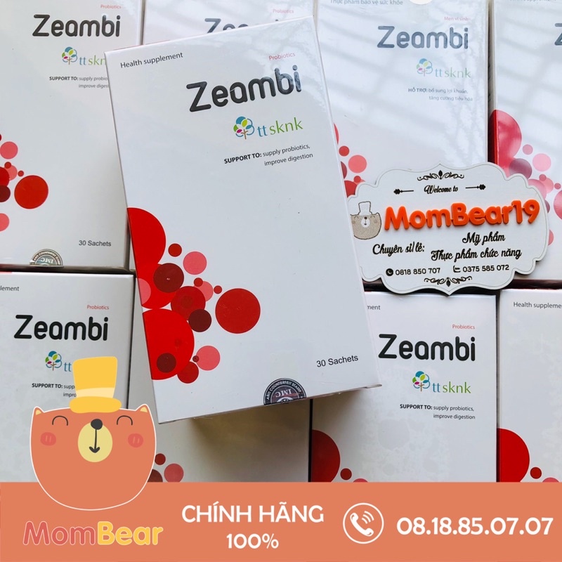 Men Vi Sinh Cao Cấp Zeambi Hộp 30 Gói