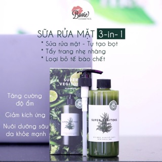 Sữa rửa mặt thải độc rau củ SUPER VEGITOKS Cleanser
